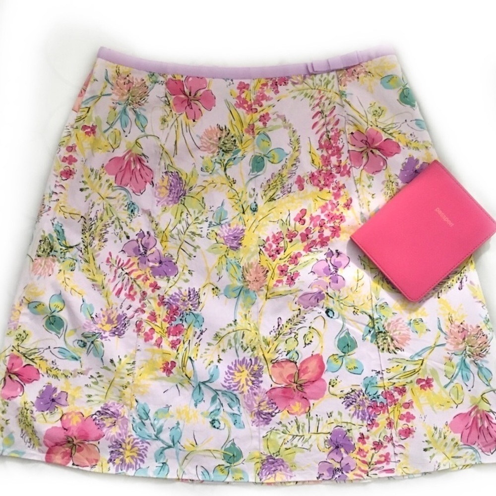 Rafaella Multi Colored Floral Bouquet Skirt - Picture 4 of 4